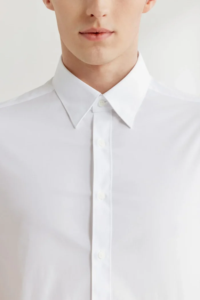 Non-Iron Easy Care Smart Fit Poplin Short Sleeve Shirt - Image 5