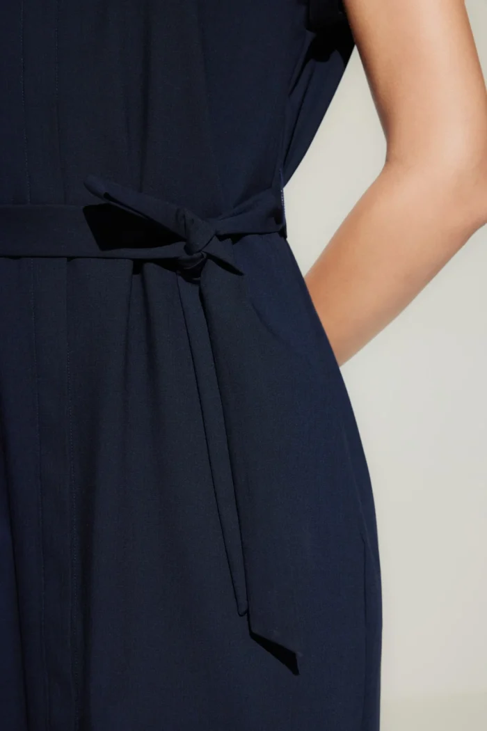 Stand Collar Shirt Dress - Image 6