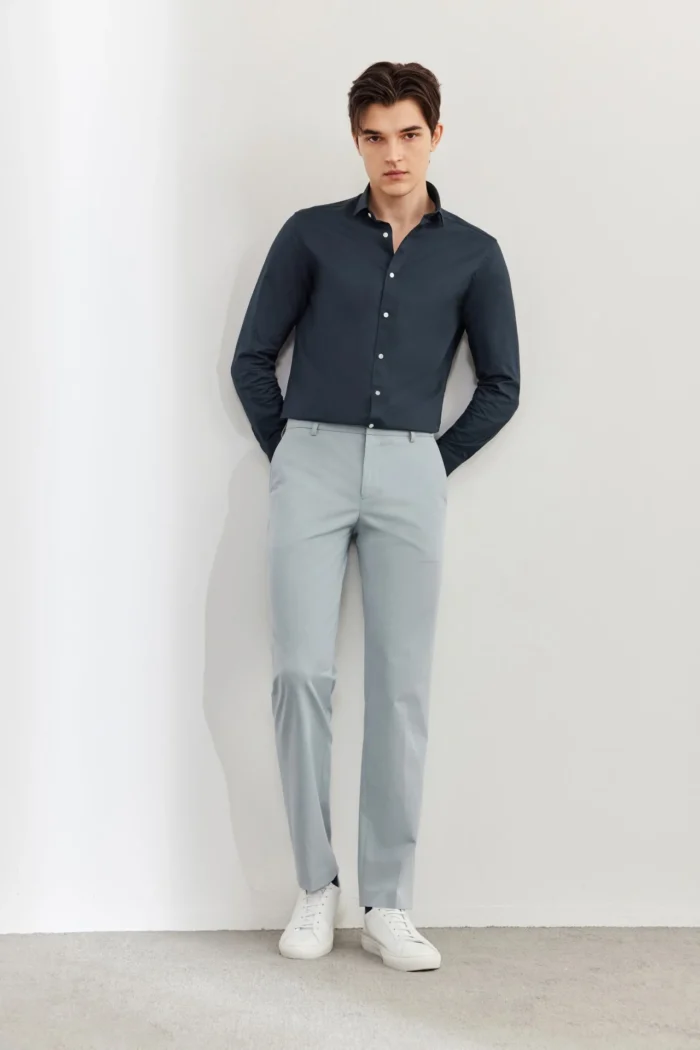 Easy care Cotton Blend Wide Twill Shirt - Image 8