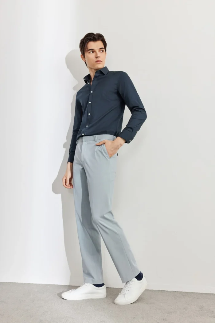 Easy care Cotton Blend Wide Twill Shirt - Image 6