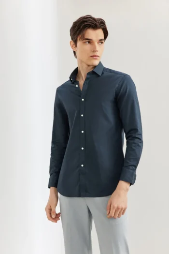 Easy care Cotton Blend Wide Twill Shirt