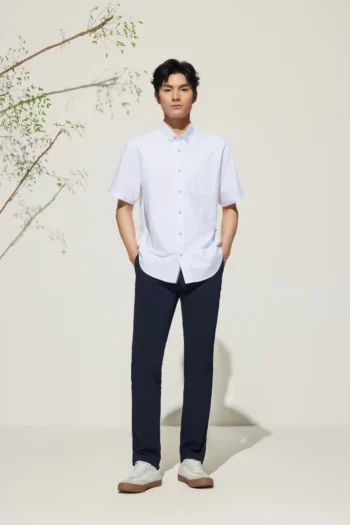 Cotton Oxford Comfort Fit Short Sleeve Casual Shirt
