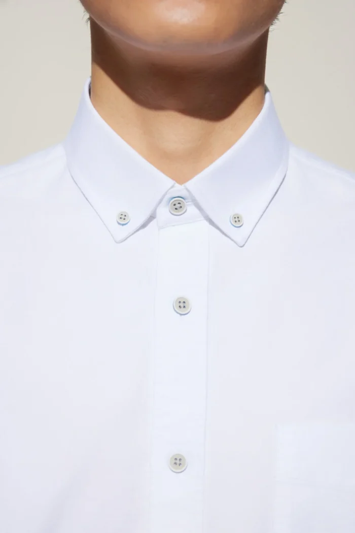 Cotton Oxford Comfort Fit Short Sleeve Casual Shirt - Image 8