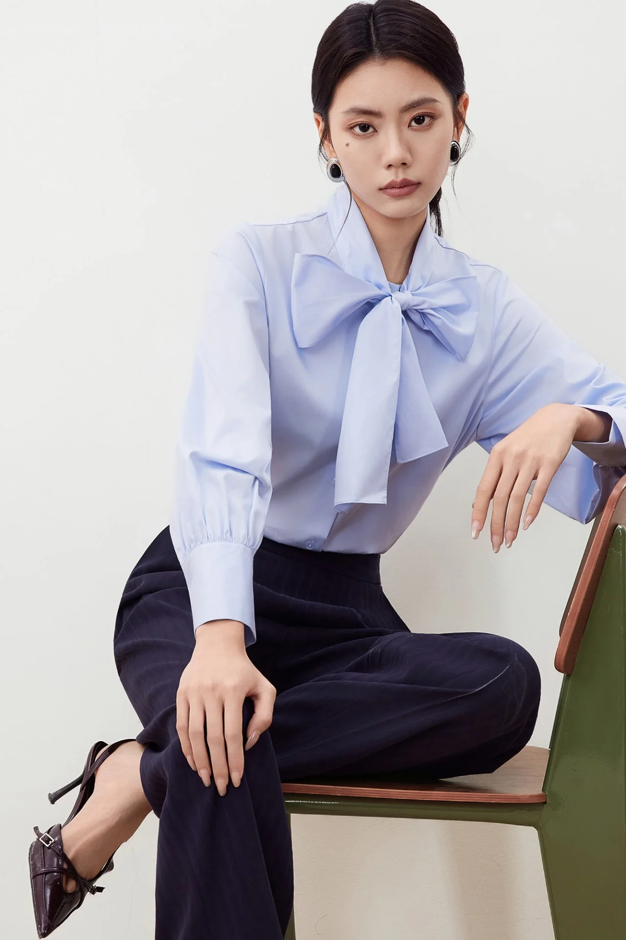 5624309171_M6 Easy Care Cotton Satin Top - Image 1